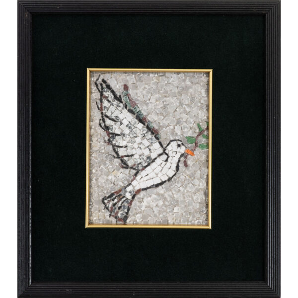 Peace Dove Mosaic Art Gallery Rome