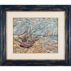 Van Gogh boats Mosaic Art Gallery Rome